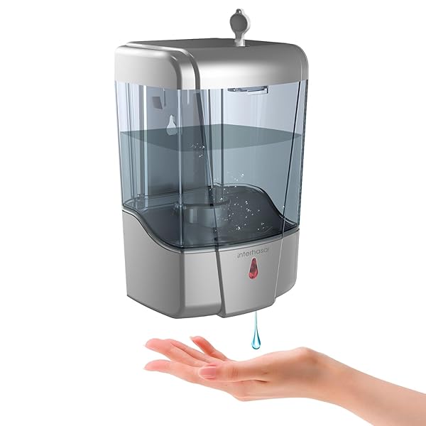 ソープディスペンサー自動ハンドソープ ディスペンサー 壁掛け商業用および家庭用バスルーム ホワイト