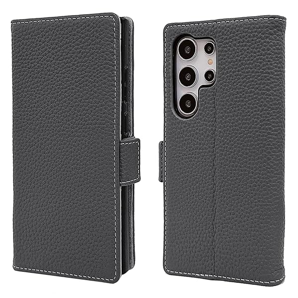 Samsung Galaxy S25 Ultra ケース 本革 手帳型 カバー 耐衝撃 保護 カバー 本革 内蔵マグネッ RFIDト