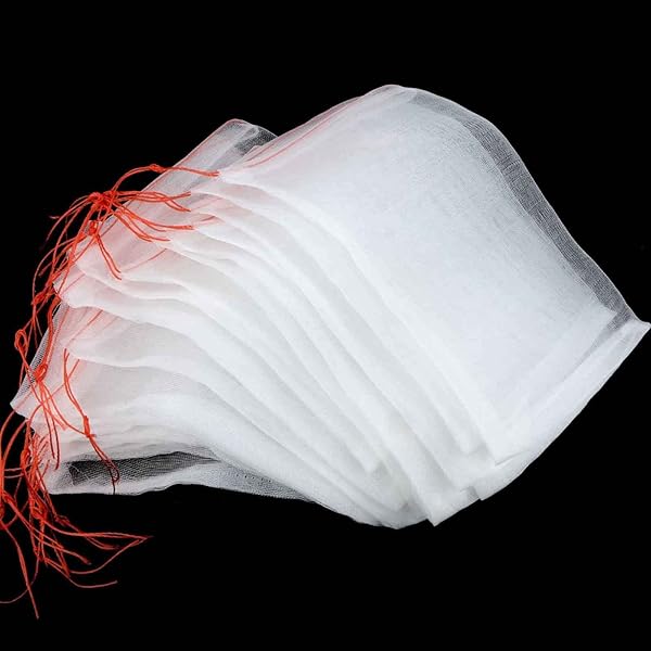 果物袋 保護ネット 防虫 ネット 100枚入 果樹用防鳥ネット ナイロンメッシュバッグ 通気性 メ