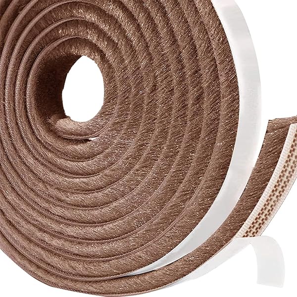 窓/玄関用の隙間テープ すきまモヘアテープ サイズ：9mm*5mm 長さ：10m 冷気ブロック/虫よけ/す