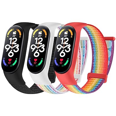 [Huamanlou] iCXgbv Xiaomi Mi Band 7/Mi Band 6/Mi Band 5/Mi Band 4/Mi Band 3ohɑΉ \tgX|[cEHb`Xgbv xg߉\ȌpXgbv Y f