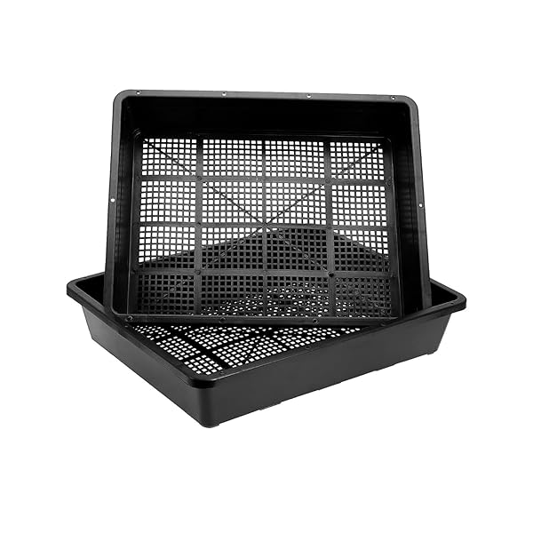 育苗ポット 苗トレー 5セット38x30cm育苗トレイ育苗箱 苗床 トレイ稚苗用苗箱 プラスチックプ