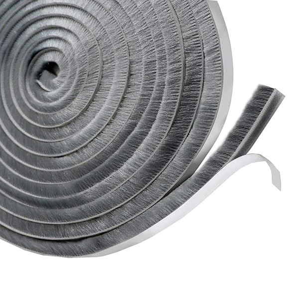 隙間テープ 10m×9mm×9mm グレー モヘア すき間シール すきまモヘアテープ 網戸用 き間テープ