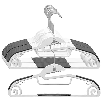 Artifi ハンガー 滑らない スリム おしゃれ 収納 洗濯ハンガー 衣類ハンガー コートハンガー ハンガーラックにぴったり 回転式 型崩れ防止 変形にくい 20本セット（グレー）のサムネイル