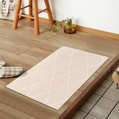 HAOCOO 玄関マット 室内 幾何学柄 北欧 50х80cm 小さい ラグ おしゃれ 洗える 長方形 ふわふわ すべり止め 低反発 防音 ラグマット 屋外 泥落とし アンティーク オールシーズン適用 防臭 軽量 エクルベージュ HAOCOO 玄関マット 室内 幾何学柄 北欧 50х80cm 小さい ラグ おしゃれ 洗える 長方形 ふわふわ すべり止め 低反発 防音 ラグマット 屋外 泥落とし アンティーク オールシーズン適用 防臭 軽量 エクルベージュ
