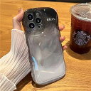 iphone15pro ケース 韓国 おしゃれ 可愛い カラーグラデーション スマホケース スマホカバー クリア 半透明 波状エッジ あいふぉん15pro ケー...