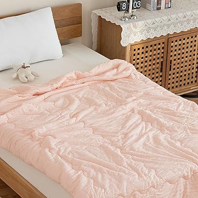 Matdeco 掛け布団 シングル 肌掛け布団 マシュマロケット 春夏秋用 肌布団 夏用布団 高級繊維テンセル素材 ひんやり 天然素材 とろふわ 柔らか肌触り 洗える SEK抗菌防臭 防ダニ 天然抑菌吸放湿 クシュクシュ加工 キルトケット 140×1