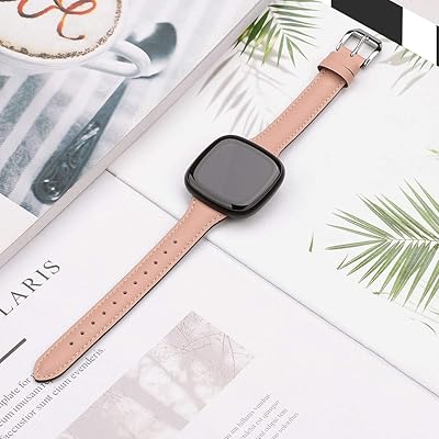 Fitbit Versa4/Versa3 バンド/Fitbit Sense2/Senseバンド 本革 レザーバンド フィットビット Sense/Versa 全シリーズ対応 Fitbit Versa4本革バンド Fitbit Sense 2レザーバンド