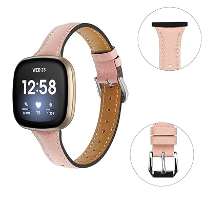 Fitbit Versa4/Versa3 バンド/Fitbit Sense2/Senseバンド 本革 レザーバンド フィットビット Sense/Versa 全シリーズ対応 Fitbit Versa4本革バンド Fitbit Sense 2レザーバンド