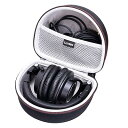 Audio-Technica ATH-M30X / ATH-M50X / ATH-M40X / ATH-M50xBT2 / ATH-M50xBT2DS ヘッドホン用 ヘッドホンケース ブラック+グレー