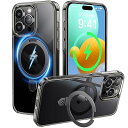 【極々透明感!内蔵4in1スタンド】CASEKOO iPhone 15 Pro 用 ケース クリア 黄変防止 耐衝撃 MIL規格 滑り止め リング付き ストラッ...