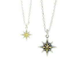 アクアシルバー ペアネックレス AQUA SILVER アクアシルバー ASP-379L-BR & ASP-379M-BRF《星の輝き》ペアネックレス ペンダントトップ サービスチェーン50cm付き【メーカー取り寄せ品】