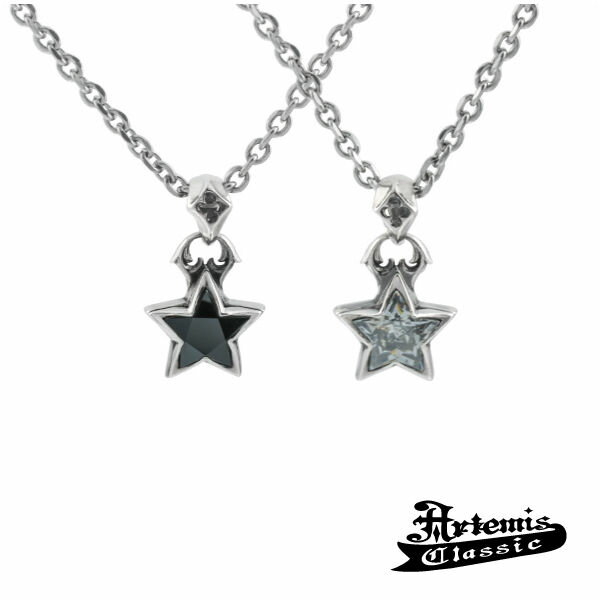 アルテミスクラシック ArtemisClassic イブニングスターチャーム(ブラック&クリア) トップのみ ペアセットブランド メンズ レディース ペア ネッ...