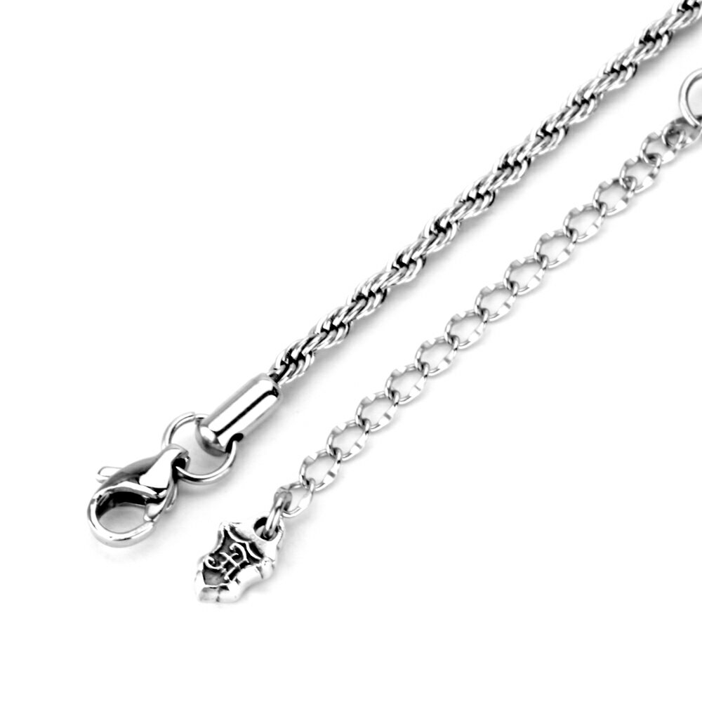 ドリーマーズのアルテミスクラシック ArtemisClassic ステンレスフレンチロープチェーン2.3mm【skz】ブランド ネックレス メンズ レディース シルバー925 シンプル チェーンネックレス チェーンのみ チェーン だけ ロープ 男性 女性 大人 誕生日 プレゼント 贈り物 ギフト クリスマス｜アングル3