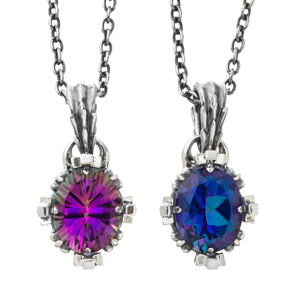 アルテミスキングス ARTEMISKINGS ペアセット オーバルクラウンペンダント ミスティッククォーツ&ミスティックトパーズ トップのみ AKP0124 A...