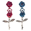 新作 アルテミスキングス ARTEMISKINGS ペアセット 直営限定ブルー&レッドローズピアス AKE0125 AKE0126【skz】