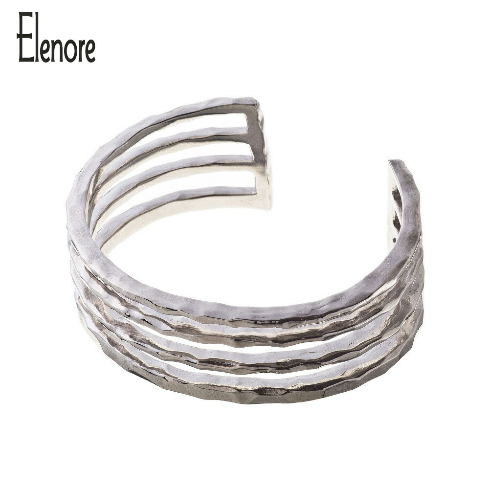 特別価格 エレノアジュエリー Elenore Jewelry フォースバングル【skz】ブランド バングル レディース 太め シルバー925 シンプル デザイン シルバー ブレスレット 大人 かわいい カジュアル 4連 槌目 女性 彼女 誕生日 プレゼント ギフト 記念日 クリスマス