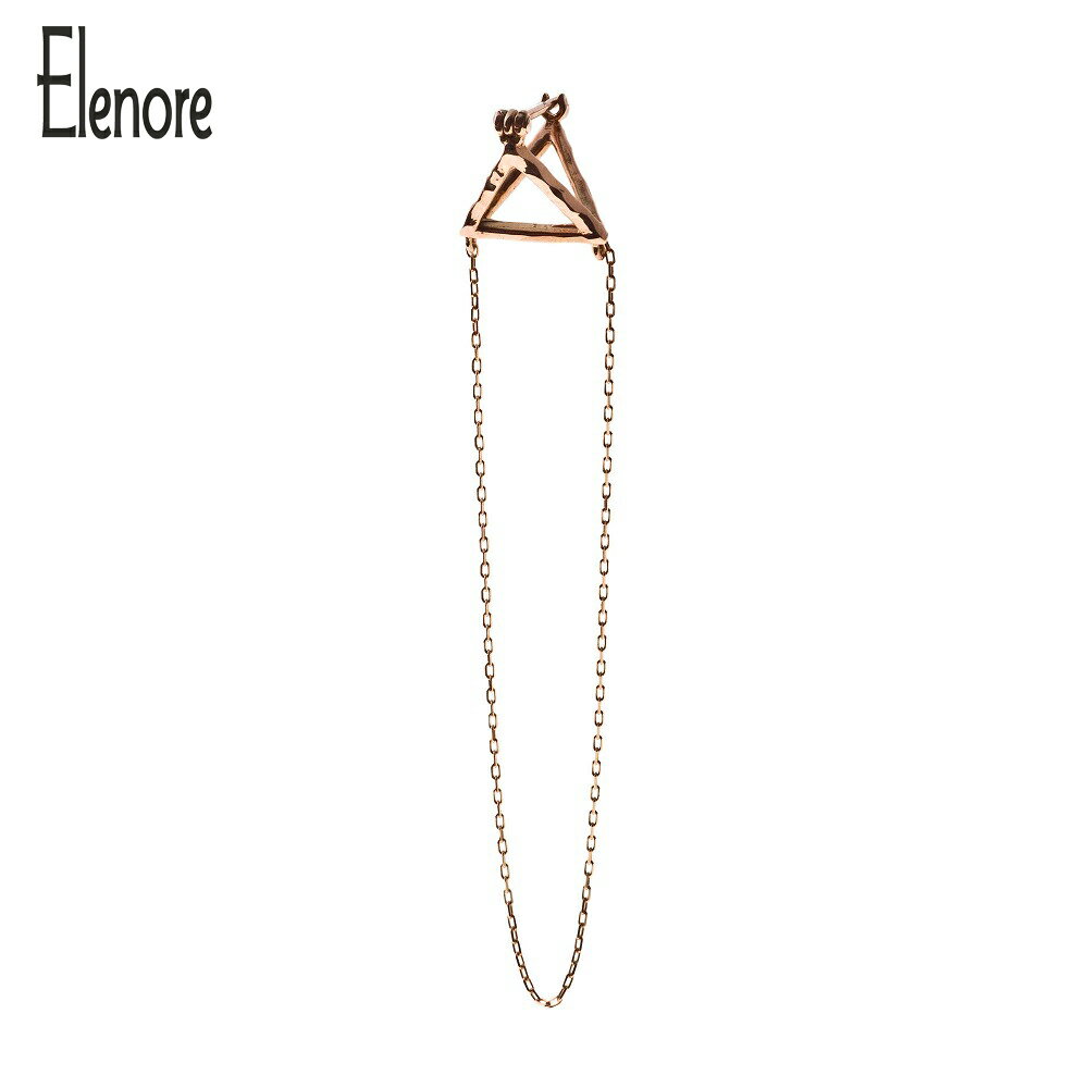 特別価格 エレノアジュエリー Elenore Jewelry 10金チェーントライアングルピアス 片耳分ブランド レディース ピアス 大人 片耳 シンプル チェーン ピアス かわいい 10K K10 ピンクゴールド 揺れる 三角形 女性 誕生日 プレゼント ギフト 記念日 クリスマス