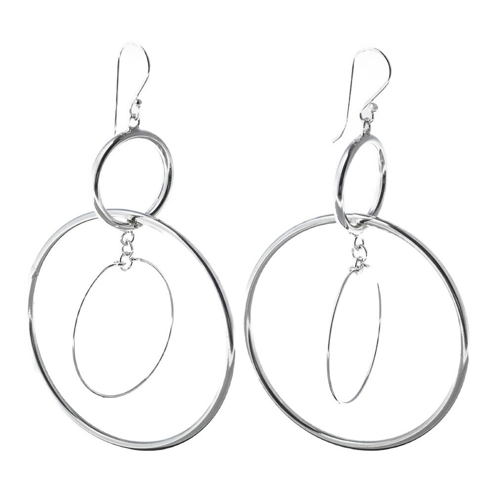 エレノアジュエリー Elenore Jewelry サークルシルバーピアス5 両耳分 ELE0030【skz】ブランド レディース ピアス 大人 セット 揺れる フック 大ぶり シルバー925 かわいい 大きめ デザイン シンプル サークル 女性 彼女 誕生日 プレゼント ギフト 贈り物 記念日 クリスマス