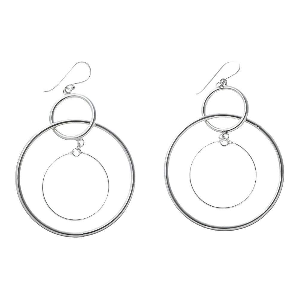 エレノアジュエリー Elenore Jewelry サークルシルバーピアス5 両耳分 ELE0030【skz】ブランド レディース ピアス 大人 セット 揺れる フック 大ぶり シルバー925 かわいい 大きめ デザイン シンプル サークル 女性 彼女 誕生日 プレゼント ギフト 贈り物 記念日 クリスマス