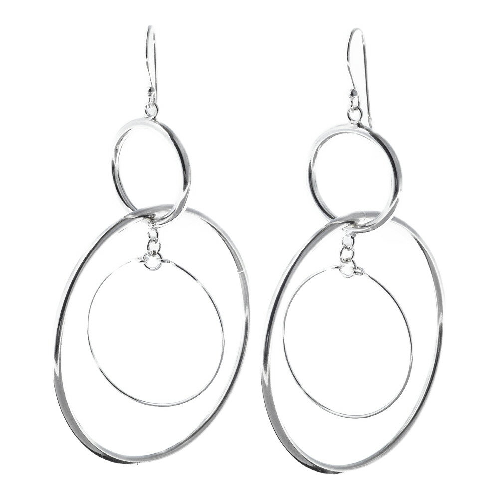 エレノアジュエリー Elenore Jewelry サークルシルバーピアス5 両耳分 ELE0030【skz】ブランド レディース ピアス 大人 セット 揺れる フック 大ぶり シルバー925 かわいい 大きめ デザイン シンプル サークル 女性 彼女 誕生日 プレゼント ギフト 贈り物 記念日 クリスマス