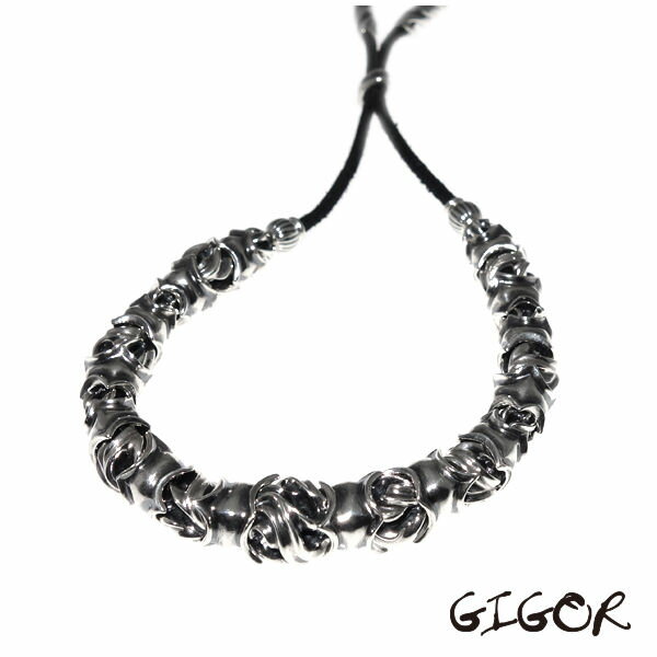 樂天商城 - GIGOR ジゴロウ ダイラネイシスレザーブレスレット シルバーブレスレット メンズ No.368【メーカー取り寄せ品】
