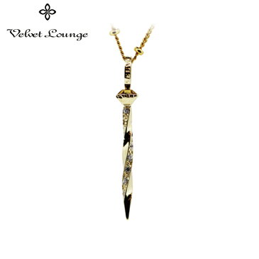 メーカー取り寄せ品/シャイニーネイルペンダント-K18/Velvet Lounge/ヴェルヴェットラウンジ