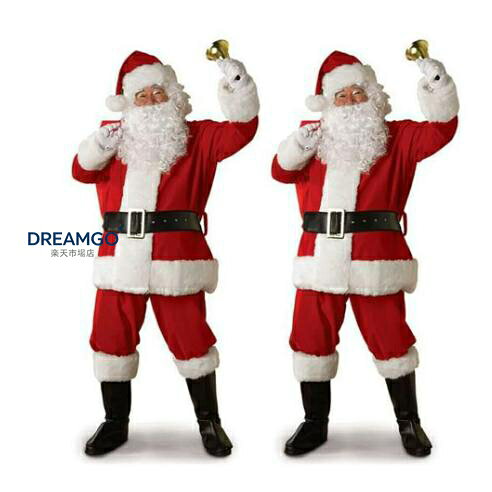 サンタ クリスマス衣装 サンタクロース 大人用 メンズ サンタ帽子 サンタウィッグ ...