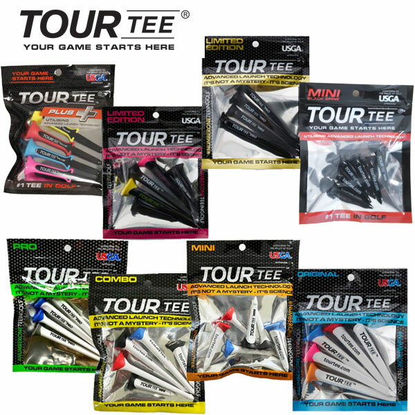 【ポスト投函便送料無料】ツアーティー コンボ Tour Tee Combo5本入り ロング （80mm）×3本 ショート（45mm）×2本 / USGA R＆Aルール適合　ゴルフ ティーのサムネイル