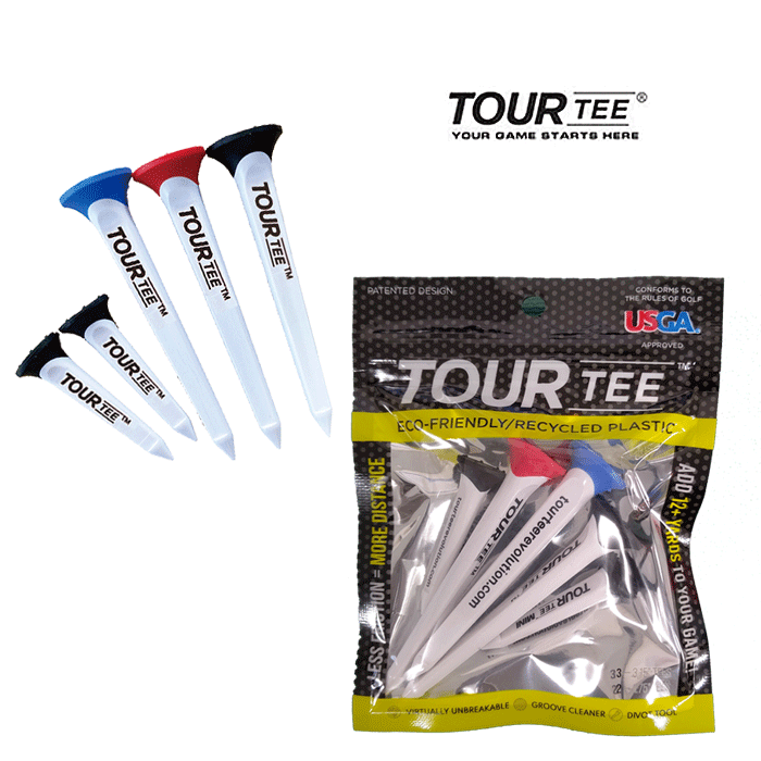 ツアーティー コンボ Tour Tee Combo5本入り ロング （80mm）×3本 ショート（45mm）×2本 / USGA R＆Aルール適合　ゴルフ ティー