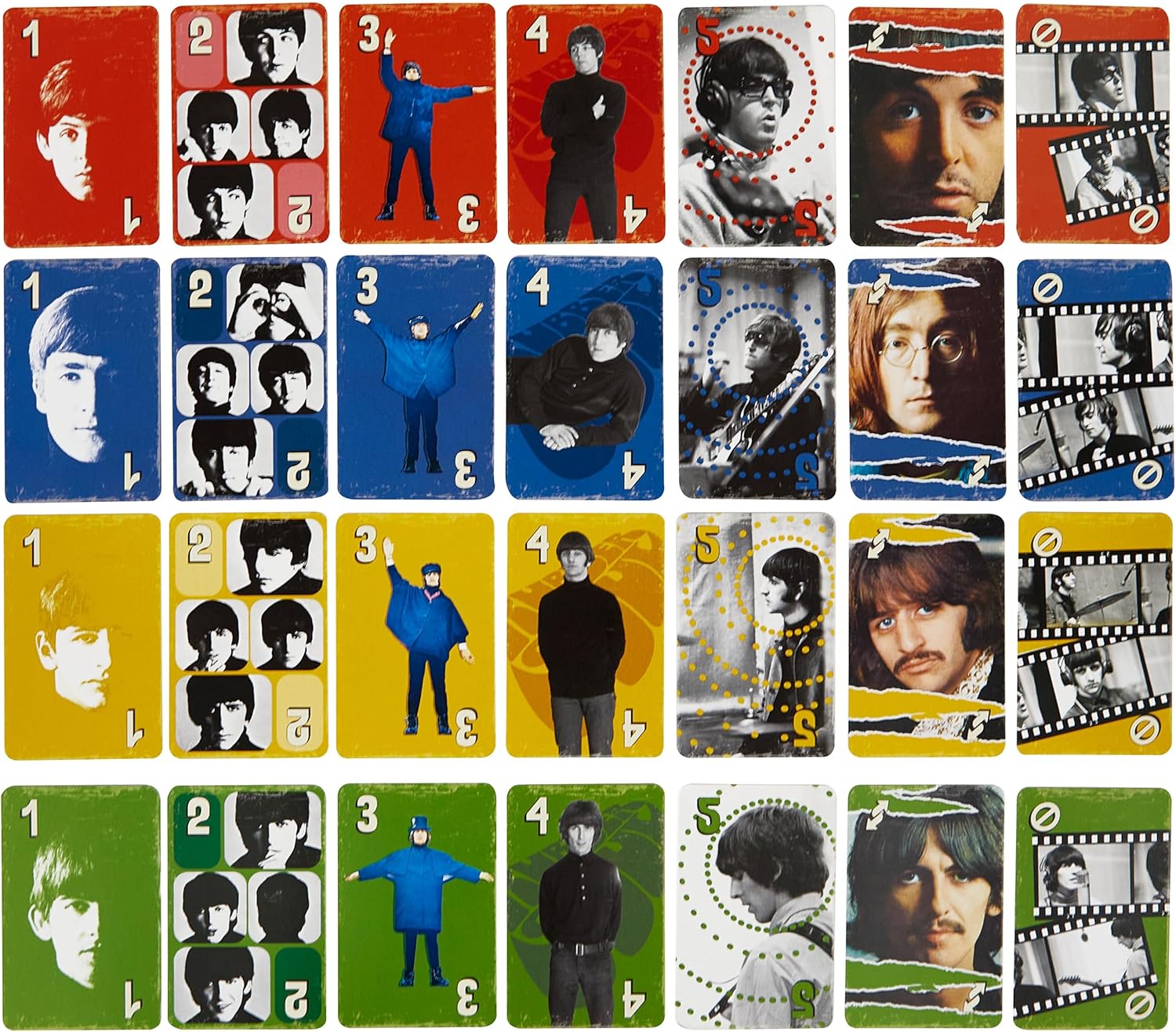�ޥƥ륲����(Mattel Game) ����(UNO) �ӡ��ȥ륺 UNO CANVAS The Beatles ������ 7�Ф��� �����ɥ����� 112�� 2-10���� �֥�å� HYH42