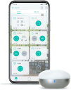 新品・即納 リンクジャパン eRemote5 スマートリモコン Alexa対応 ハブ不要 遠隔操作 赤外線 学習リモコン 丸型 ホワイト 温湿度センサー付き【Google Home/Siri/HomeLink 対応】･･･