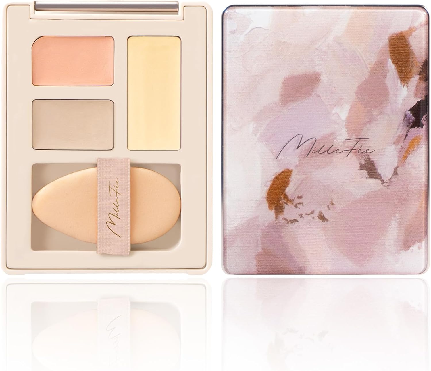 ミルフィー シークレット コンシーラー パレット (02 ブライトイエロー)ブルベ しみカバー血色感 立体..