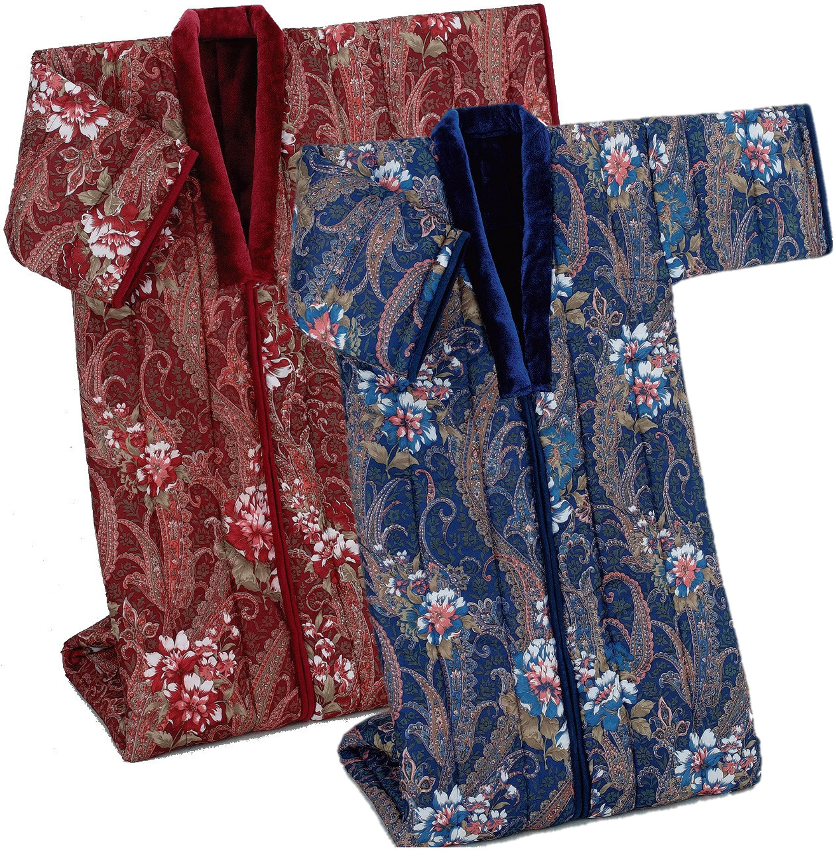 あったか遠赤綿入りボアかいまき布団2色セット ワイン+ネイビー FL-3306 遠赤 ボア かいまき 布団 やわらか