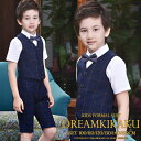 子供 スーツ 男の子 4点セット 半袖 ネイビー チェック スーツ ベスト 男の子 スーツ キッズ フォーマル 男の子 子供服 フォーマルスーツ 入学・入園 卒...
