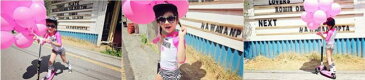 キッズセパレート水着4点セット ガールズ キッズ ラッシュガード 子供 水着 帽子 4点セット 女の子 パステル ピンク UVカット 日焼け 紫外線防止