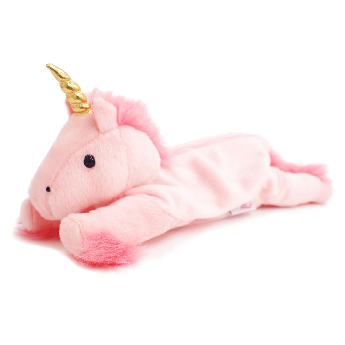 ユニコーンペンケース（ピンク）　ユニコーン　ペンポーチ　ペンケース　ぬいぐるみ　アニマル雑貨　動物ぬいぐるみ Stuffed animals Plush Unicorn　ふわもこ　ゆめかわ　かわいい　誕生日　プレゼント　ギフト