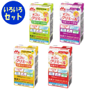 ※コチラの商品は、卸しメーカーからの直送で対応させて頂きます。 　商品はメーカーの在庫状況によりそれぞれ賞味期限にバラツキが出る場合がございます。 　ご購入の際は、ご了承の上ご購入下さいます様お願い致します。 ※既往歴や持病などにより服薬されております場合は、医師や栄養士の指導に基づいて使用される事をお勧めします。 ※ご使用の注意等、必ずご確認下さいます様お願い致します。 商品名：エンジョイすっきりクリミール(1本125ml、4種×6パックセット) ・セット内容：はちみつレモン味・ぶどう味・パイナップル味・りんご味×各6個(24個入) ・アレルギー：乳成分・大豆・ゼラチン ・栄養機能食品：たんぱく質、鉄、食物繊維、亜鉛、銅 ・賞味期限：製造後9ヶ月 ・日本製 ・原材料：でんぷん分解物、コラーゲンぺプチド、グラニュー糖、難消化性デキストリン、乳酸菌（殺菌）／酸味料、着色料（麦芽抽出物）、グルコン酸亜鉛、香料、グルコン酸銅、（一部に乳成分・大豆・ゼラチンを含む） ・栄養成分：（125mL当たり）エネルギー200kcal、たんぱく質7.5g、脂質0g、糖質42.1g、食物繊維2.5g、灰分0g、ナトリウム0～80mg、カリウム0mg（※）、カルシウム1mg（※）、マグネシウム0mg（※）、リン1mg（※）、鉄1.5mg、亜鉛1.4mg、銅0.14mg、マンガン0.01mg（※）、ビタミンA160μgRAE（※）、ビタミンD1.2μg（※参考値） ・メーカー：クリニコ　