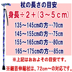 細首伸縮カラー杖