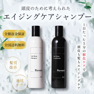 FForward (フォワード) VM シャイン シャンプー&コンディショナー 300mL 頭皮ケア 美容室専売 エイジングサロン専売品 くせ毛 頭皮 フケ かゆみ 乾燥 臭い 頭皮老化 糖化ケア シャンプー トリートメント