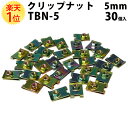 クリップナット 5mm TBN-5 30個セット クリップ ナット パーツ 部品 メール便 対応 整備 修理 交換 メンテナンス カー用品 自動車 M5 5ミリ 5 mm ミリ 丸ビス ボルト 鉄板ビス 強度不足 鉄板 ビス 強度 不足 愛車 車 カー用品 新品 車用品 自動車