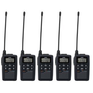 【 生産終了品 】 【 メーカー在庫限り 】 アルインコ DJ-CH202L 特定小電力トランシーバ ロングアンテナ 5台セット 20ch 防沫型 ALINCO 無線機 無線 通信 トランシーバー オプション インカム インボイス対応