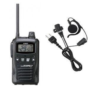 ALINCO アルインコ 特定小電力トランシーバー+イヤホンマイクセットDJ-PB27B(ブラック)+EME-652MA(無線機・インカム)