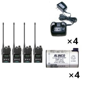 ALINCO 륤꾮ϥȥ󥷡С4+Ŵ4+Хåƥ꡼4åDJ-P240L+EDC-131A+EBP-604楻å(̵󥫥)