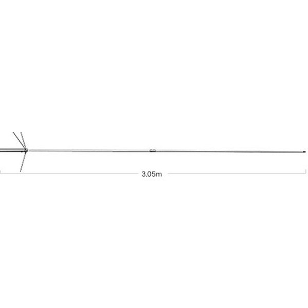 第一電波工業ダイヤモンドアンテナDIAMOND ANTENNA X6000 144/430/1200MHz帯高利得3バンドグランドプレーン（レピーター対応型）(DIGITAL対応)グラスファイバー製（2分割式）