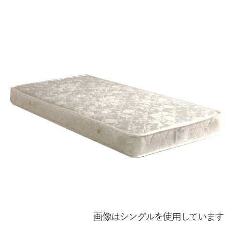 ペリーシリーズ 布製 シンプル ダブルマットレス ホワイト 白