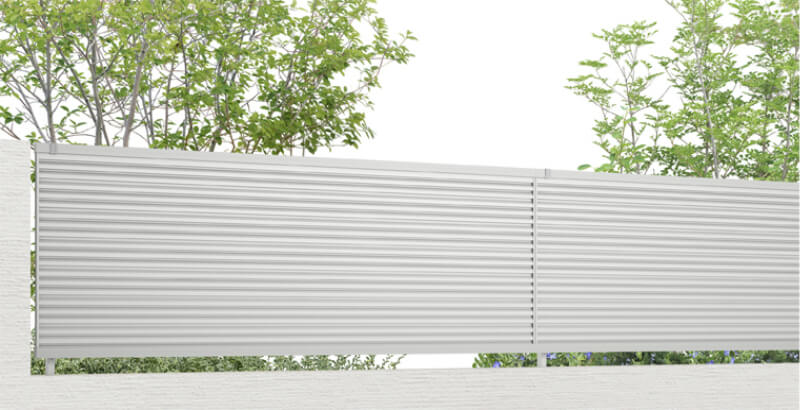 フェンス LIXIL フェンスAB YL1型(横ルーバー1) T-8 本体 2000mm(フリーポールタイプ専用)×800mm リクシル フェンス 目隠し おしゃれ リフォーム DIY 建材屋