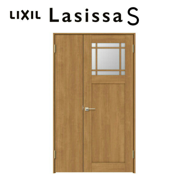 【旧仕様】 室内ドア 親子ドア ラシッサS LGJ ノンケーシング枠 1220 W1188×H2023mm ガラス入りドア 錠..