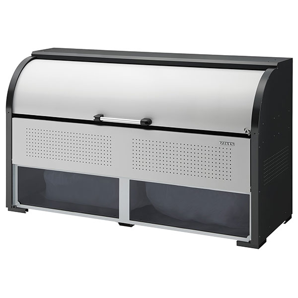 ダイケン クリーンストッカー スチール製 1200L 前パネルポリカーボネート仕様 CKR-1907-2A 間口1950mm..