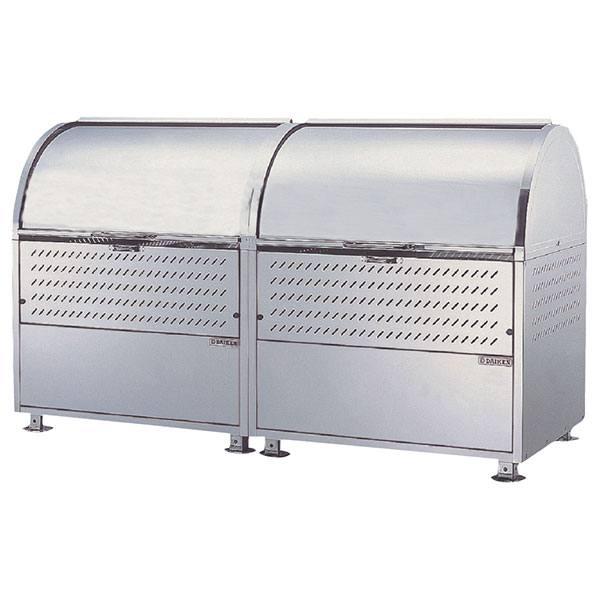 ダイケン クリーンストッカー 18-8ステンレス製 完成品 連結タイプ CKM-1800R-AD 間口1800mm ゴミ収集庫